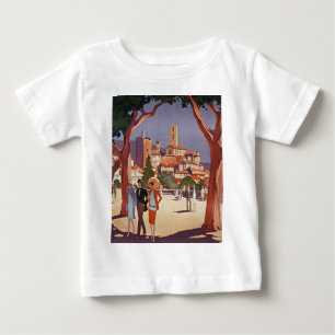 Camiseta Arte de Verão Vintage Grasse