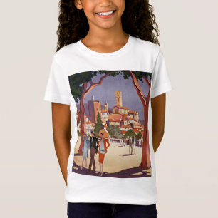 Camiseta Arte de Verão Vintage Grasse