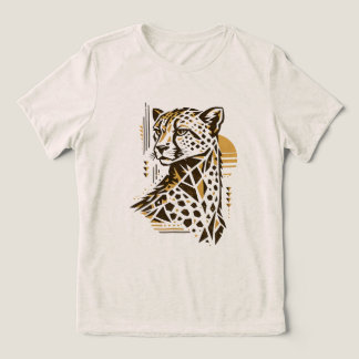 Camiseta Arte de Vida Selvagem Africana - Gráfica de Guepar
