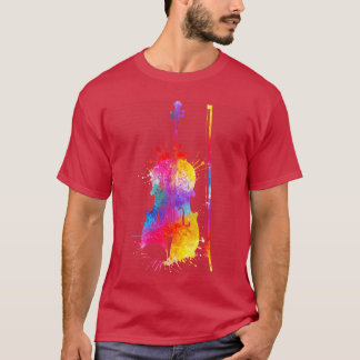 Camiseta Arte de Violino Legal para Homens Mulheres Criança