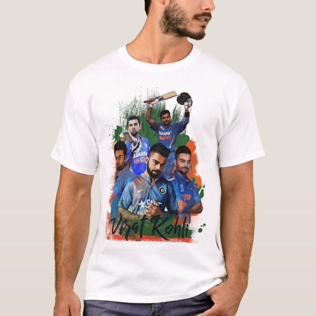 Camiseta Arte de Virat Kohli (Frente)