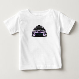 Camiseta arte desenhada à mão com olho apertado roxo