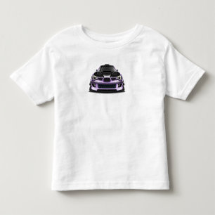 Camiseta arte desenhada à mão com olho apertado roxo