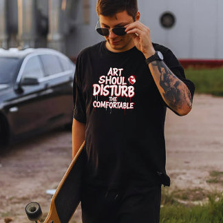 Camiseta Arte deve incomodar o confortável
