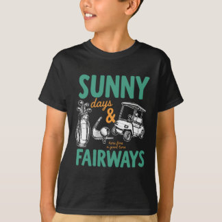 Camiseta Arte Dias Ensolarados E Fairways