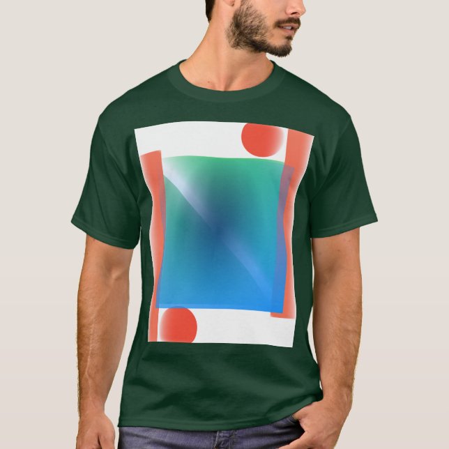 CAMISETA ARTE DIGITAL ABSTRATA GEOMÉTRICA (Frente)