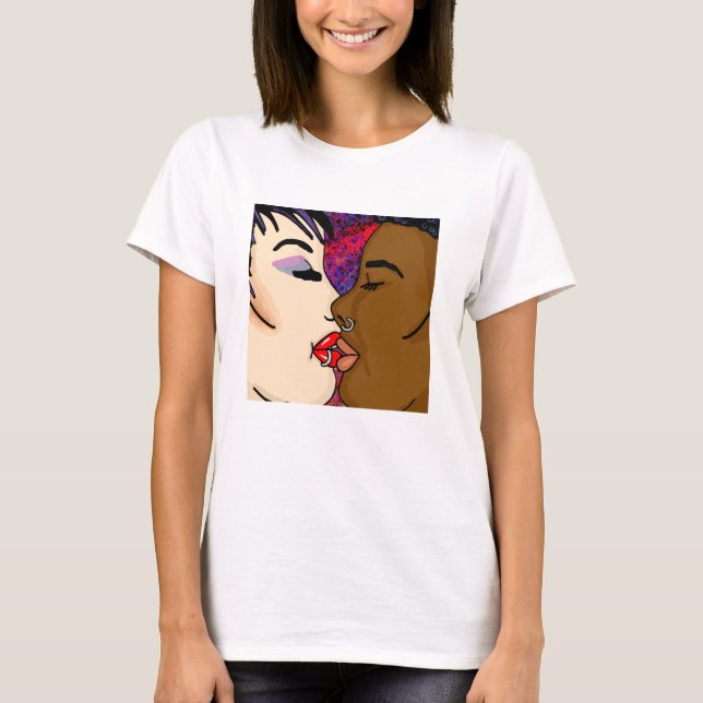 Camiseta Arte Digital | Beijo Romântico (Frente)