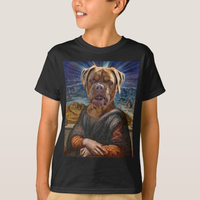 Camiseta ARTE Digital - BULLDOG MONA LISA (Frente)