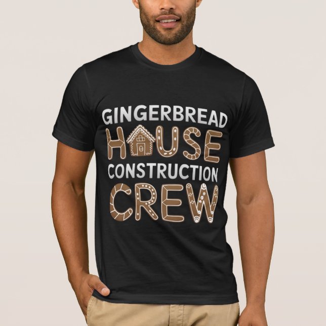 Camiseta Arte Digital Da Tripulação De Construção De Ginger (Frente)