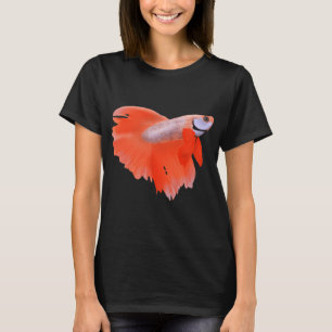 Camiseta Arte Digital de Peixe Betta