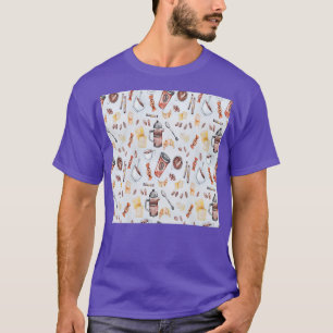 Camiseta arte digital do café