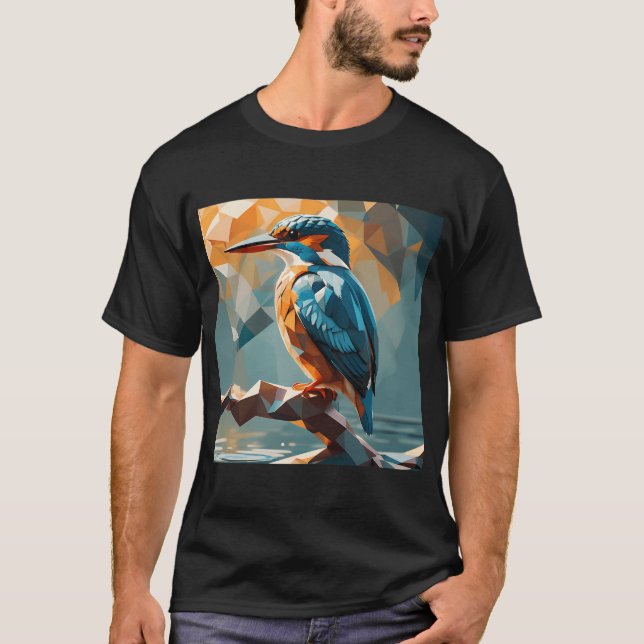 Camiseta Arte Digital do Martim-pescador (Frente)