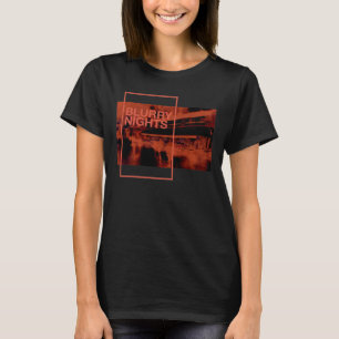 Camiseta Arte digital em cor vermelha: Noites Turvas