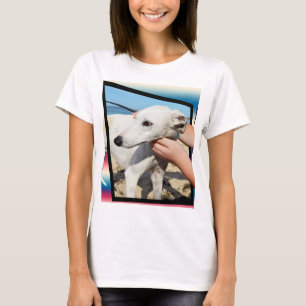 Camiseta Arte Dimensional De Cão Branco