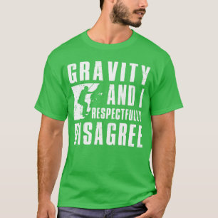 Camiseta Arte Divertida de Escalada em Rocha para Homens Mu