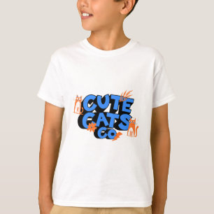 Camiseta Arte Divertida de Gatos Fofos
