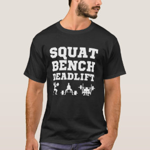 Camiseta Arte Divertida de Levantamento de Peso para Homens