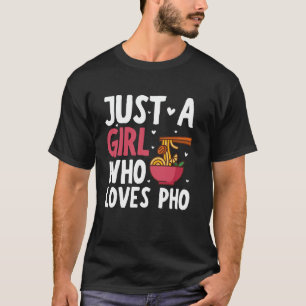 Camiseta Arte Divertida de Pho para Menina Mulher Sopa de M