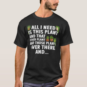Camiseta Arte Divertida de Plantas para Amantes de Jardim e