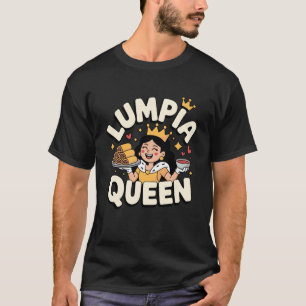 Camiseta Arte Divertido de Lumpia para Mulheres Meninas Com
