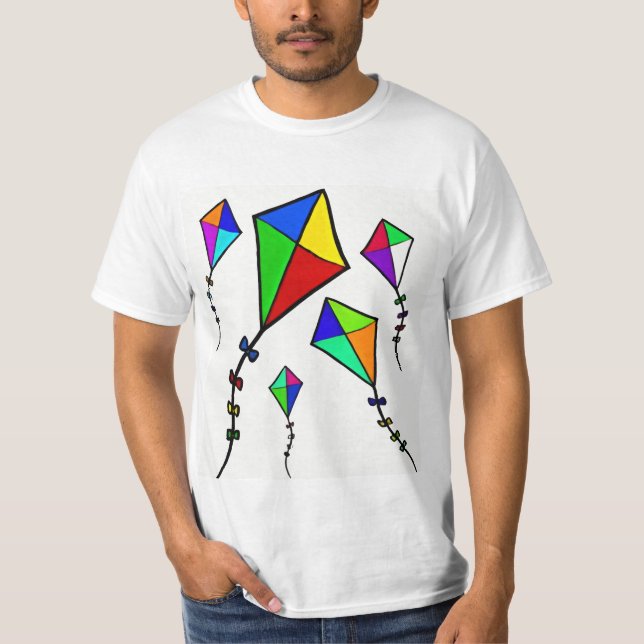 Camiseta Arte do amante voador de pipa (Frente)