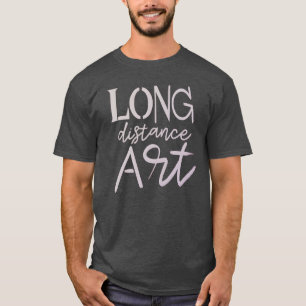 Camiseta arte do amor a longa distância, arte do amor a lon