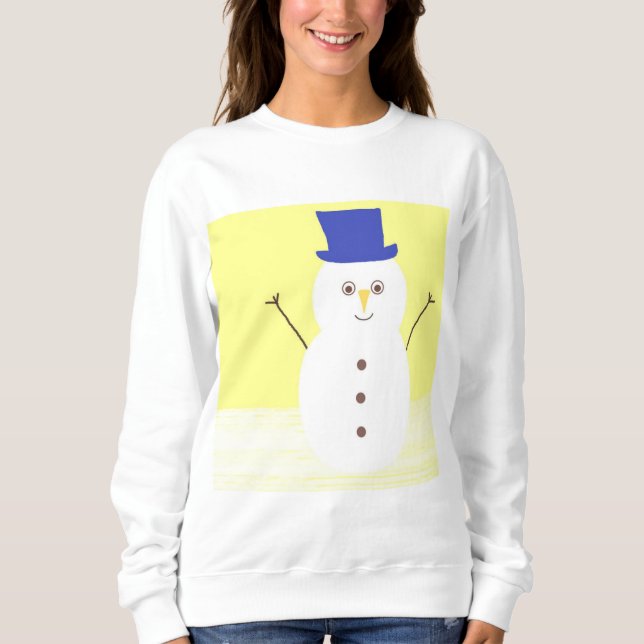 Camiseta arte do boneco de neve (Frente)