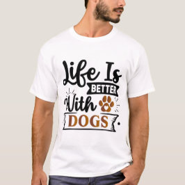 Camiseta Arte do Cachorro Positivo | Citação Motivacional