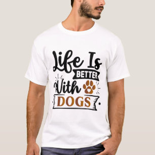 Camiseta Arte do Cachorro Positivo   Citação Motivacional
