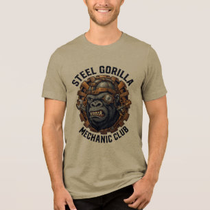Camiseta Arte do Clube Mecânico do Gorila de Aço