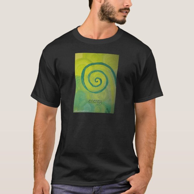 Camiseta Arte do coração da energia (Frente)