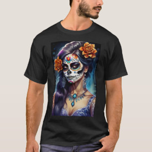 Camiseta Arte do Crânio do Açúcar - Rostos do Festival