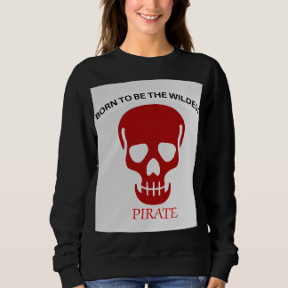 Camiseta Arte do Crânio Pirata Mais Selvagem