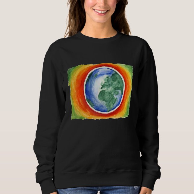 Camiseta Arte do Dia da Terra (Frente)