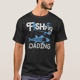 Camiseta Arte do Dia dos Pais Pescador Pescando Carregando