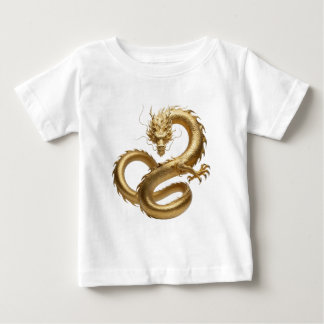 Camiseta Arte do Dragão Chinês Dourado | Fantasia de Criatu