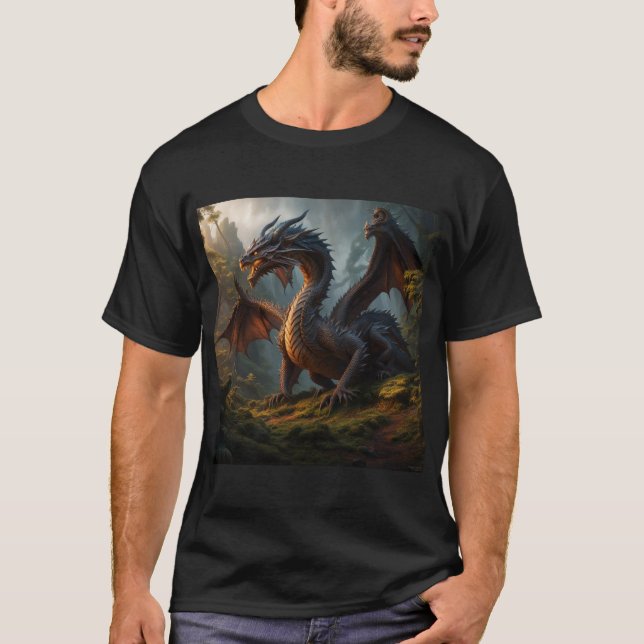 Camiseta Arte do Dragão Florestal (Frente)