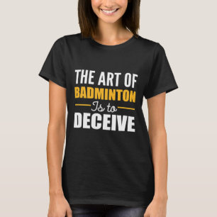 Camiseta Arte Do Jogador De Badminton