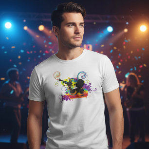 Camiseta Arte Do Jogador De Trompetes