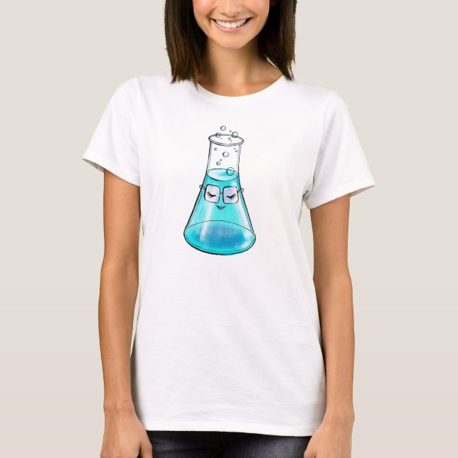 Camiseta Arte do Laboratório de Ciência da Química Fácil (Frente)