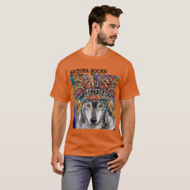 Camiseta Arte do Lobo Cinzento