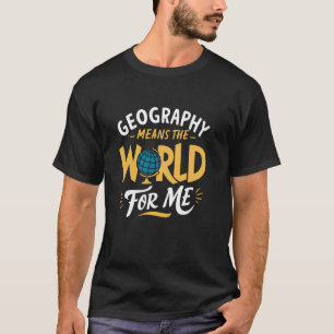 Camiseta Arte do Mapa Mundial Explorador Geográfico - Tema