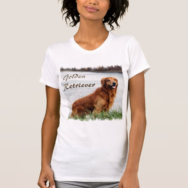 Camiseta Arte do ouro Retriever (Frente)