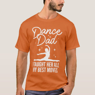 Camiseta Arte do Pai Dançante Para Homens Competição de Dan