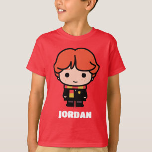 Camiseta Arte do Personagem de Desenho do Ron Weasley