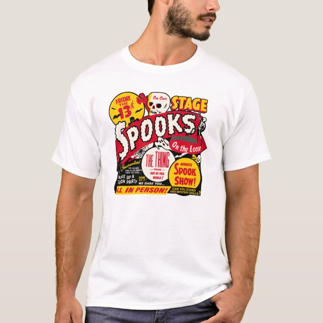 Camiseta Arte do poster de Spookshow - sustos no fraco (Frente)