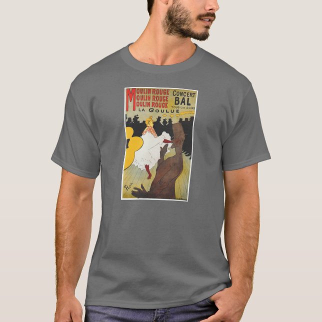 Camiseta Arte do poster de Toulouse Lautrec (Frente)