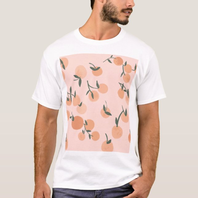 Camiseta Arte do rabisco: Padrão de colheita de cereja lara (Frente)