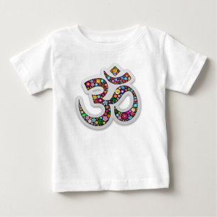 Camiseta Arte do Símbolo Floral Namaste