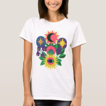Arte do Símbolo Floral Olho Celestial
